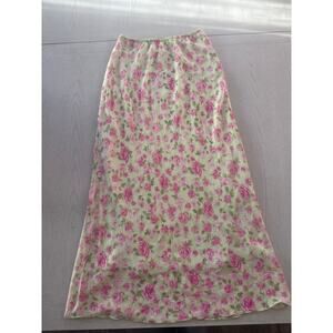 Vintage Y2K Jody floral Maxi Skirt Coquette Cottagecore Fairycore Ethereal